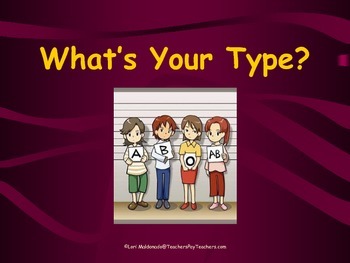 Preview of Cardiovascular System: Blood Types PowerPoint Presentation