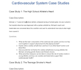 Cardiovascular System Case Studies