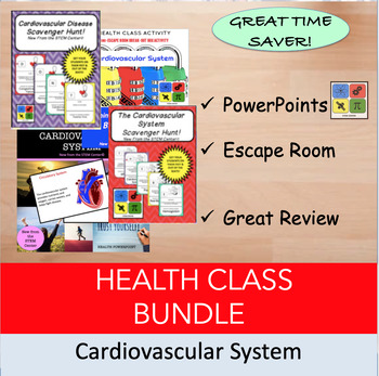 Preview of Cardiovascular System Health Class Bundle