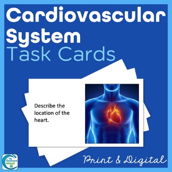 Preview of Cardiovascular System Task Cards - Anatomy and Physiology Activity