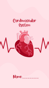 Preview of Cardiovascular System unit/student activity booklet