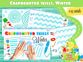 Preview of Cards Graphomotor skills. Winter