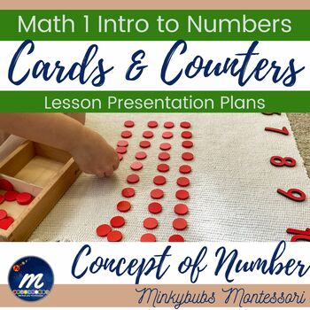 Preview of Cards and Counters Montessori Math Lesson Plan Numeration BC Curriculum
