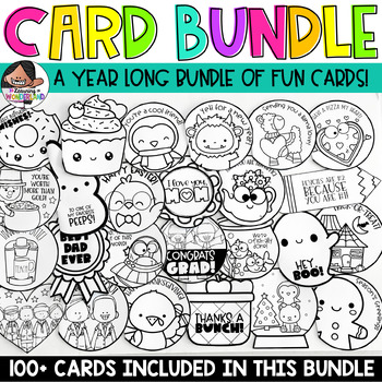 Preview of Cards for the Primary Classroom | Bundle Includes Over 100 Cards!