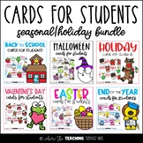 Cards from Teachers to Students BUNDLE