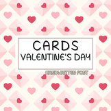Cards valentine | Handwritten font, Decorative Fonts, Disp