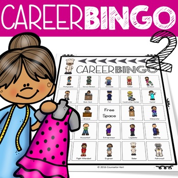 Preview of Career Bingo Counseling Game: Community Helper Counseling Activity