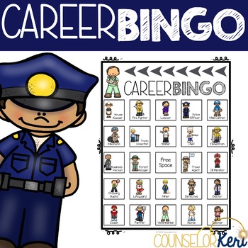 Preview of Career Bingo Career Counseling Game for Career Exploration Community Helper Game