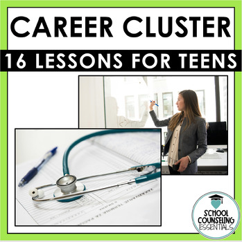 Preview of Career Cluster Exploration Lessons PLUS Career Interest Survey - CTE Bundle