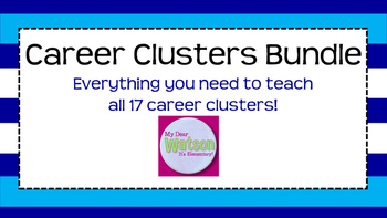 Preview of Career Clusters Unit Bundle