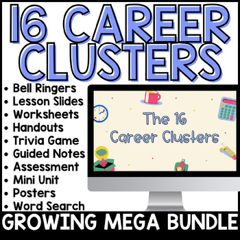Preview of Career Exploration - Career Clusters GROWING MEGA BUNDLE!