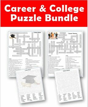 Preview of Career & College Puzzle Bundle