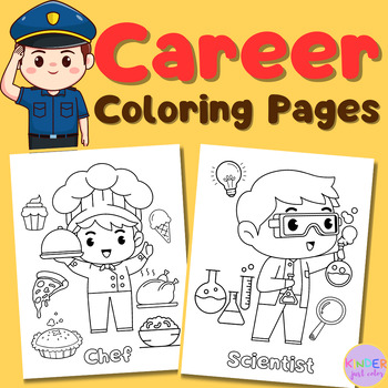 Preview of Career Coloring Pages, Dream Job, Future Occupation When I Grow Up - PACK 1