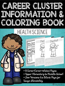 Preview of Career Coloring and Information Book: Health Science