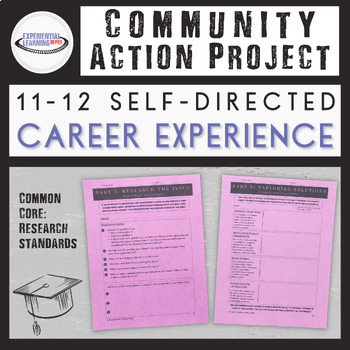 Preview of Career Community Action Project {Printable and Digital Option}
