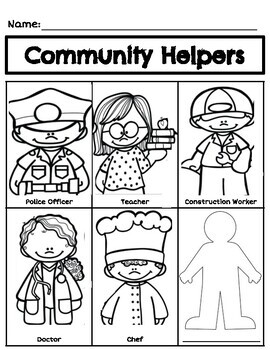 Community Helpers & Careers Worksheet by Goldie Guidance | TpT