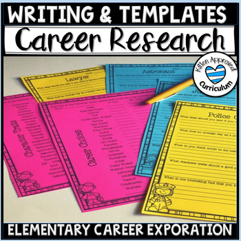 Preview of Career Exploration Worksheets For Elementary Students