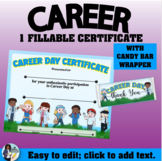 Career Day Certificate 3 with Candy Bar Wrapper