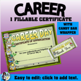 Career Day Certificate 2 with Candy Bar Wrapper