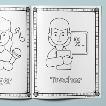 Preview of Career Day Coloring Book - 25 Pages of Pure Classroom Fun! | Primary Grades