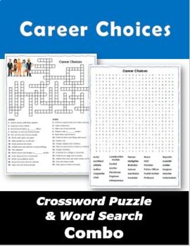 Preview of Career Day Crossword Puzzle & Word Search Combo
