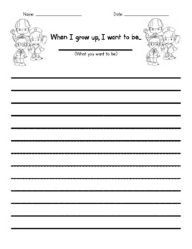 Career Day Graphic Organizer and Writing Template by Rachel Hicks