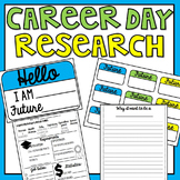 Career Day Research Worksheet, Display & Name Tags