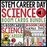 Career Day Science Tools & Lab Equipment Boom Cards with A