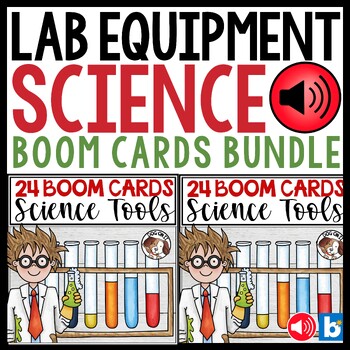 Preview of Career Day Science Tools & Lab Equipment Boom Cards with Audio Digital Task