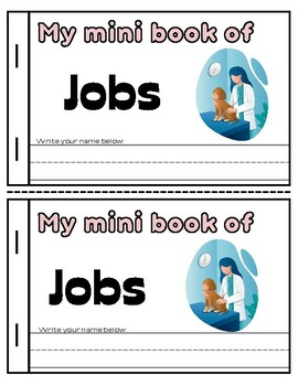 Preview of Career Day activity mini book