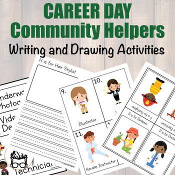 Preview of Career Day and Community Helper Activities, A to Z Professions, Occupations