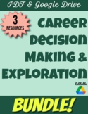 Career Decision Making and Exploration Bundle! Editable, M