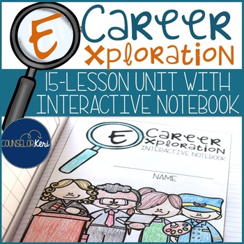 Preview of Career Exploration Unit with Interactive Notebook for Career Education