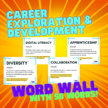 Preview of Career Development Word Wall