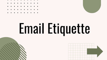 Preview of Career Education: Job Application, Resume, Cover Letter, and Email Etiquette