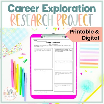 Preview of Career Exploration Research Project