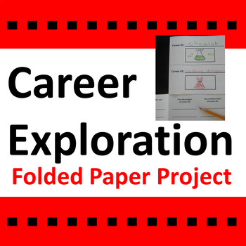 Preview of Career Exploration Activity Fun Folded Paper Project