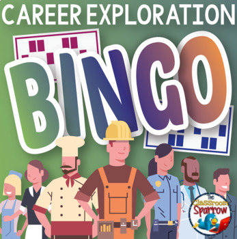 Preview of Career Exploration Activity Bingo (Print & Digital Distance Learning)