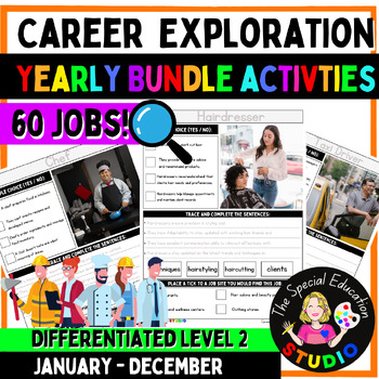 Preview of Career Exploration Bundle Vocational Job skill occupation readiness employment 2