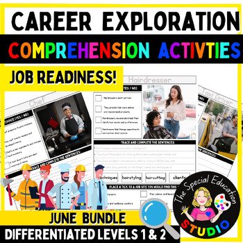 Preview of Career Exploration Bundle Vocational Job skills occupations readiness employment