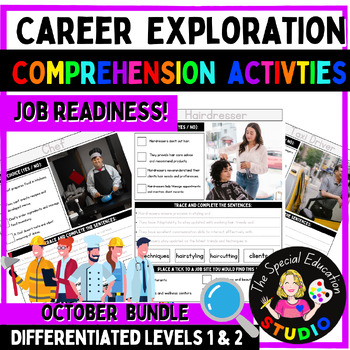 Preview of Career Exploration Bundle Vocational Job skill occupations readiness employment