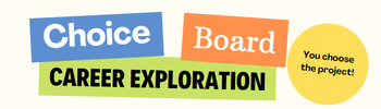 Preview of Career Exploration Choice Board and Powerpoint Introduction