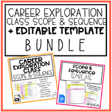 Career Exploration Class Scope & Sequence + Editable Templ