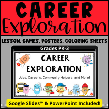 Preview of Career Exploration Guidance Lesson Jobs, Careers & Community Helpers