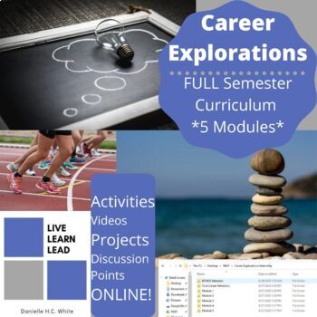Preview of Career Exploration Curriculum BUNDLE | Readiness | Interests/Pathways | 5 Units