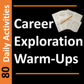 Preview of Career Exploration Daily WarmUps or Bell Ringer Activities
