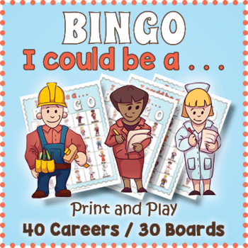Preview of Career Exploration Day BINGO & Memory Matching Card Game Activity