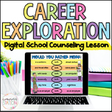 Career Exploration Digital Lesson for School Counseling