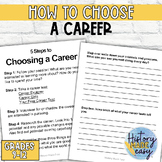 Career Exploration - Employment - CHOOSING A CAREER