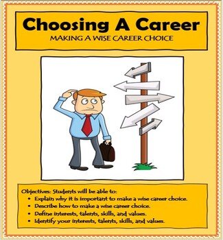 Preview of Career Exploration - Employment - CHOOSING A CAREER - Distance Learning